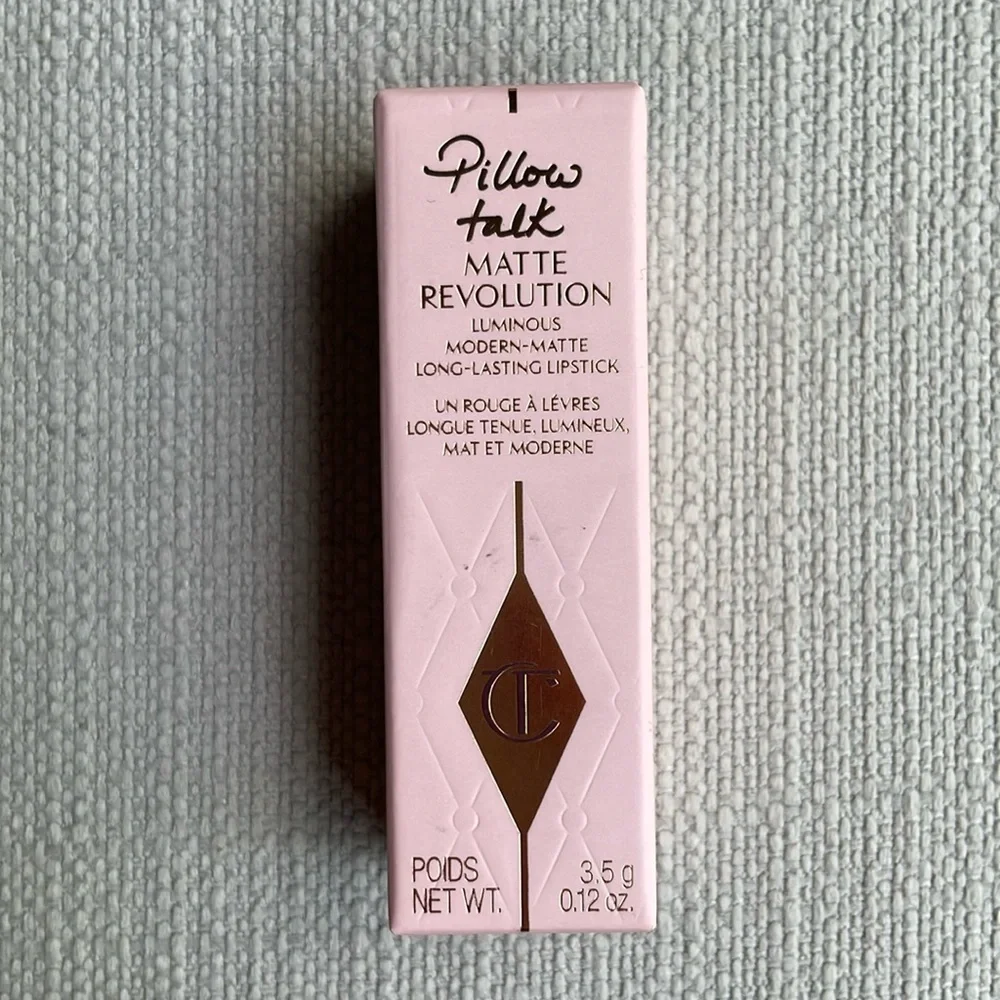 Charlotte Tilbury full sized Matte Revolution Lipstick pillow talk